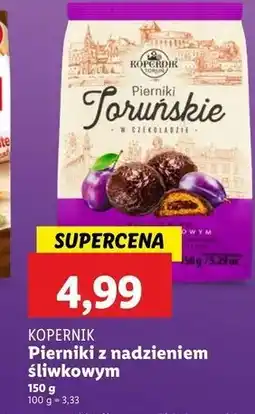 Lidl Pierniki w czekoladzie z nadzieniem śliwkowym Kopernik oferta