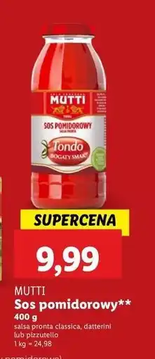 Lidl Sos pomidorowy datterini Mutti oferta