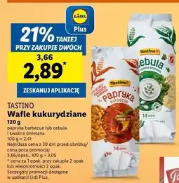Lidl Wafle kukurydziane cebula Tastino oferta