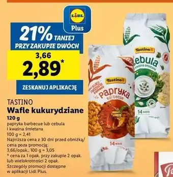 Lidl Wafle kukurydziane cebula Tastino oferta