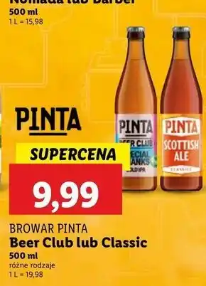 Lidl Piwo special Pinta Beer Club oferta
