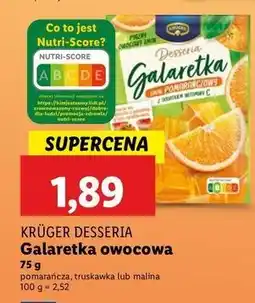 Lidl Galaretka malinowa Kruger oferta