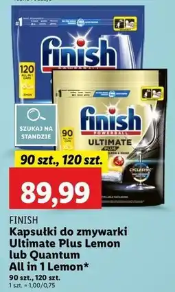 Lidl Tabletki do zmywarki lemon Finish All In 1 oferta
