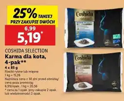 Lidl Karma dla kota wołowina Coshida Selection oferta