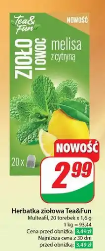 Dino Herbata melisa z cytryną Tea & Fun oferta