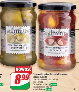 Dino Pikantne zielone papryczki peperoni z serem Almito oferta