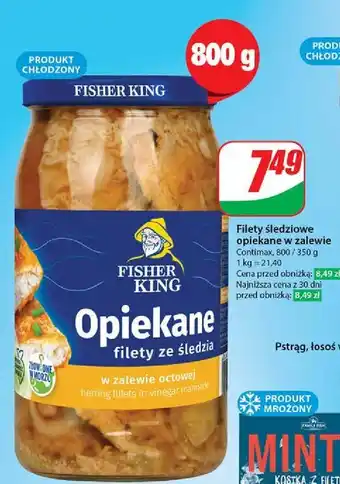 Dino Filety śledziowe opiekane w zalewie octowej Fisher King oferta