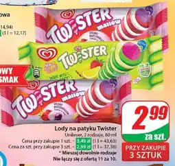 Dino Lód green Algida Twister oferta