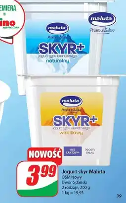 Dino Jogurt skyr naturalny Maluta oferta