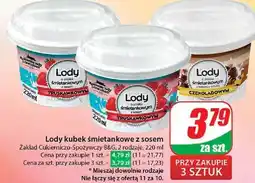 Dino Lody śmietankowe z sosem truskawkowym Krakowskie Z Rycerzykiem oferta