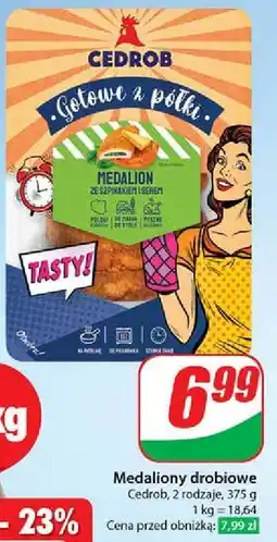 Dino Medalion ze szpinakiem i serem Cedrob oferta