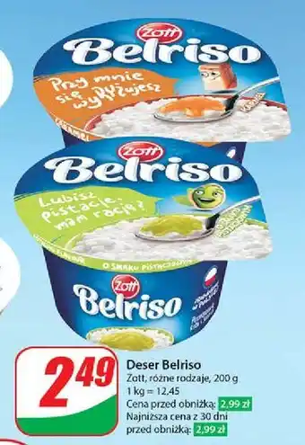 Dino Ryż na mleku pistacjowy Zott Belriso oferta
