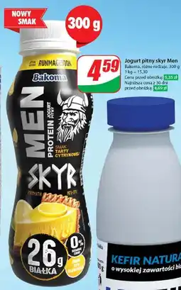 Dino Jogurt tarta cytrynowa Bakoma Men Skyr Protein oferta