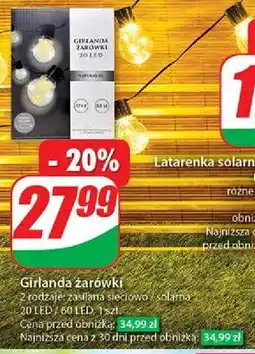 Dino Girlanda z szyszkami 60 led multikolor oferta