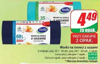 Dino Worki na śmieci z uszami 35 l Stella oferta
