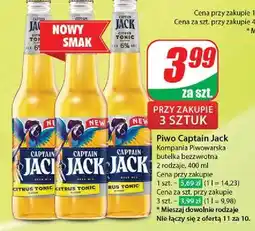 Dino Piwo Captain Jack Citrus Tonic oferta