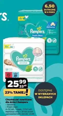 Netto Chusteczki nawilżane dla dzieci Pampers oferta