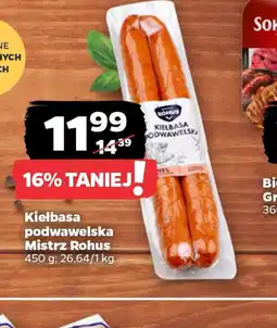 Netto Kiełbasa podwawelska Mistrz Rohus oferta