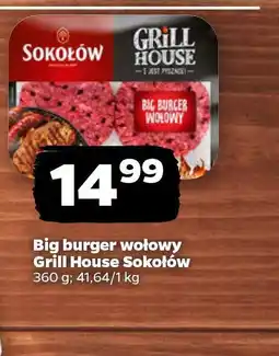 Netto Big burger wołowy Grill House Sokołów oferta
