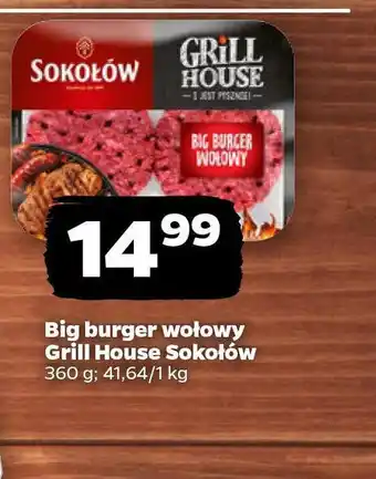Netto Big burger wołowy Grill House Sokołów oferta