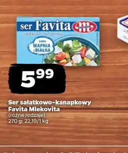 Netto Ser sałatkowo-kanapkowy Favita Mlekovita oferta