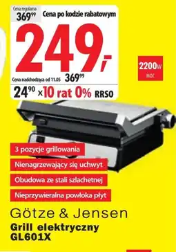 Media Expert Grill elektryczny Götze & Jensen oferta