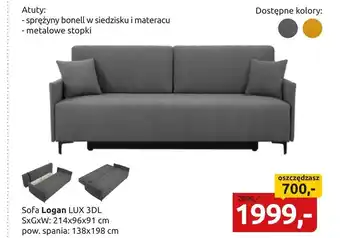 Black Red White Sofa Lux oferta