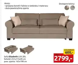Black Red White Sofa Lux oferta