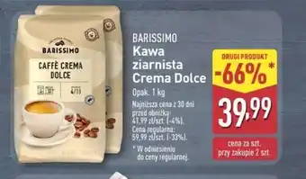 ALDI Kawa ziarnista Barissimo oferta