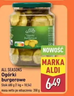 ALDI Ogórki All Seasons oferta