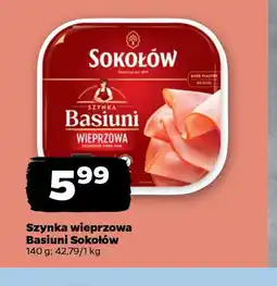 Netto Szynka wieprzowa Basiuni Sokołów oferta