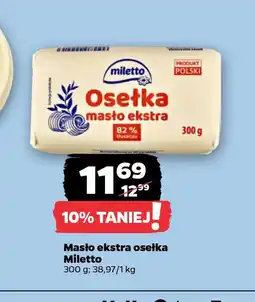 Netto Masło ekstra osełka Miletto oferta