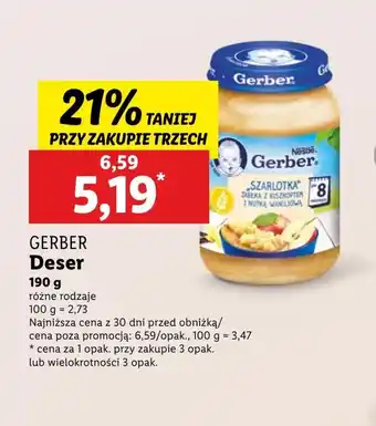 Lidl Deser Gerber oferta