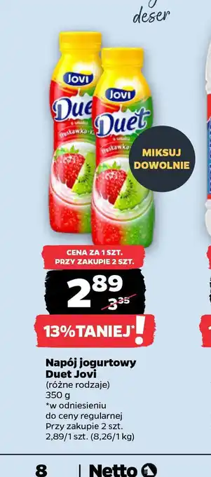 Netto Napój jogurtowy Duet Jovi oferta