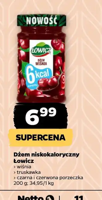 Netto Dżem niskokaloryczny Lowicz oferta