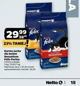 Netto Karma sucha dla kotów Felix Purina oferta