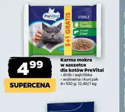 Netto Karma mokra w saszetce dla kotów PreVital oferta