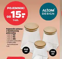 Netto Pojemnik szklany z bambusową pokrywką oferta
