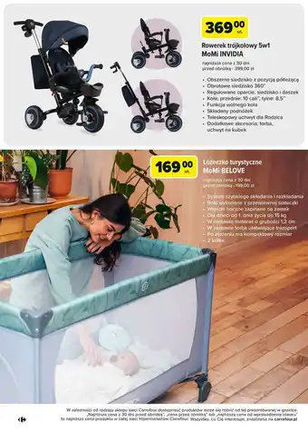 Carrefour Łóżeczko turystyczne belove Momi oferta