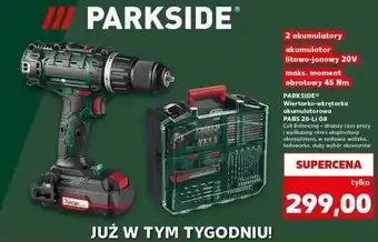 Kaufland Wiertarko-wkrętarka akumulatorowa 20 v Parkside oferta