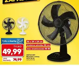 Kaufland Wentylator stołowy 30 cm 40 w czarny Switch On oferta