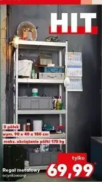 Kaufland Regał metalowy 90 x 40 180 cm oferta