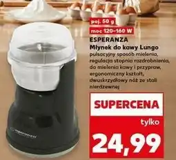Kaufland Młynek do kawy lungo czarny Esperanza oferta