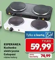 Kaufland Kuchenka elektryczna cotopaxi Esperanza oferta