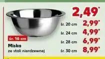 Kaufland Miska nierdzewna 30 cm oferta