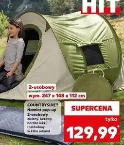 Kaufland Namiot 2 osobowy pop up K-Classic Countryside oferta
