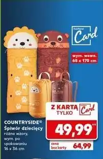 Kaufland Śpiwór dziecięcy 65 x 170 cm K-Classic Countryside oferta
