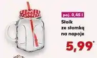 Kaufland Słoik z uchem i ze słomką 450 ml oferta