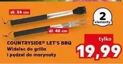 Kaufland Widelec do grilla + pędzel marynaty K-Classic Let's Bbq oferta