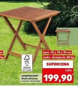 Kaufland Stolik składany Countryside oferta